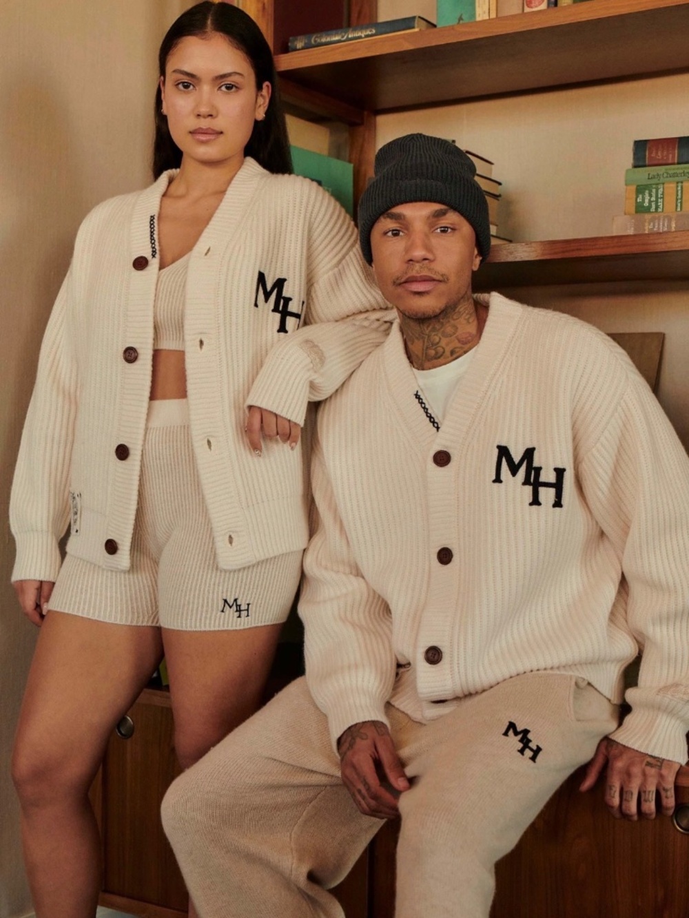 Madhappy MH Cardigan in Cream